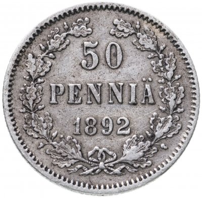 купить 50 пенни 1892 L, монета для Финляндии