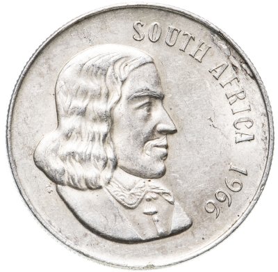 купить ЮАР 1 ранд (рэнд, rand) 1966 надпись SOUTH AFRICA
