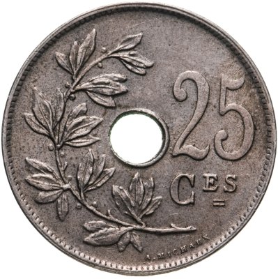 купить Бельгия 25 сантимов (centimes) 1921 Надпись на французском - 'ROYAUME DE BELGIQUE'