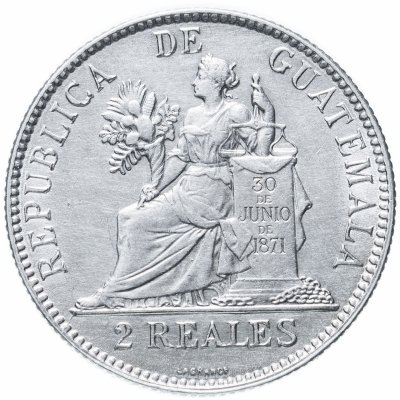 купить Гватемала 2 реала (reales) 1898