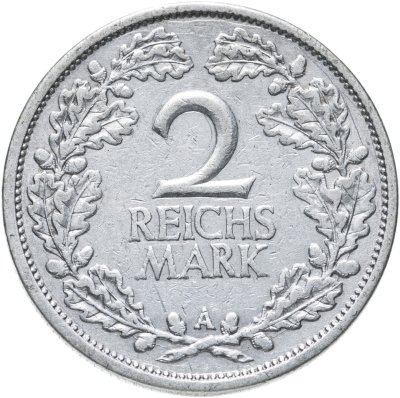 купить Германия, Веймарская Республика 2 рейхсмарки 1925 A - Берлин