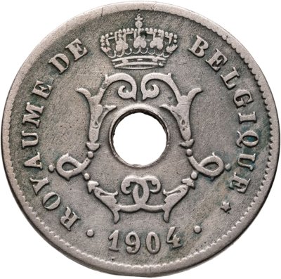 купить Бельгия 10 сантимов (centimes) 1904 Надпись на французском - 'BELGIQUE'