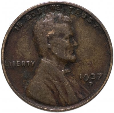 купить США 1 цент (cent) 1937 D