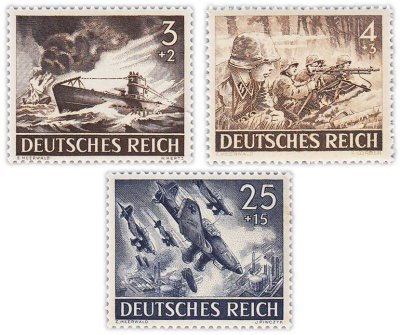 купить Германия, Третий Рейх набор из 3 марок 1939-1944