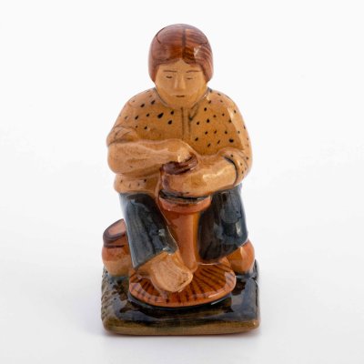купить Статуэтка "Гончар", фаянс, роспись, СССР, 1980 г.