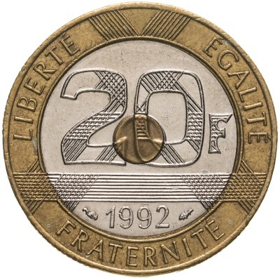 купить Франция 20 франков 1992