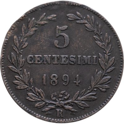 купить Сан-Марино 5 чентезимо (centesimi) 1869-1894, случайный год