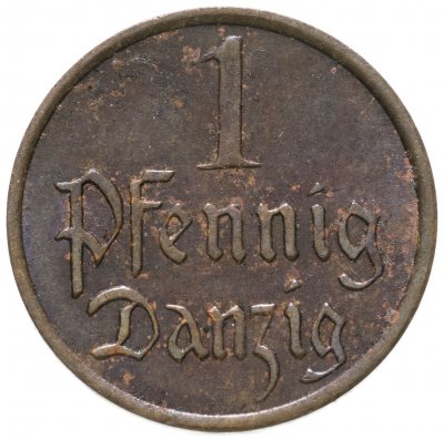 купить Данциг 1 пфенниг (pfennig) 1937