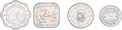 купить Бангладеш набор монет 1974-1994 (4 штуки)