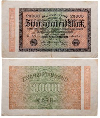 купить Германия 20000 марок 1923