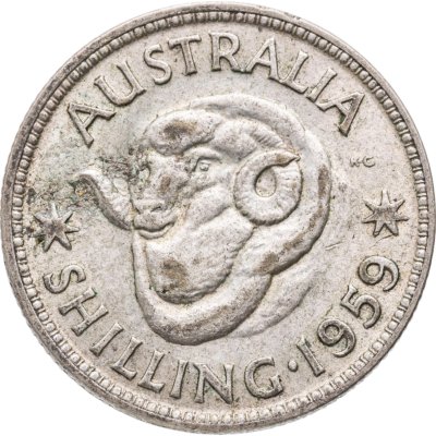 купить Австралия 1 шиллинг (shilling) 1959