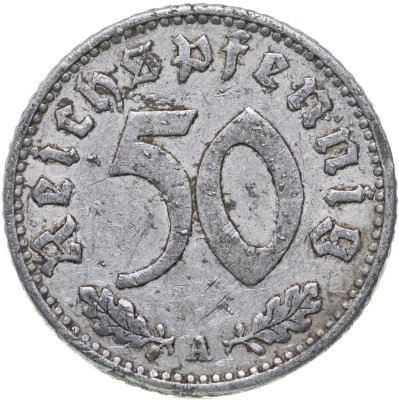 купить Германия - Третий рейх 50 рейхспфеннигов 1940 "A"