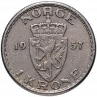 купить Норвегия 1 крона (crown) 1957