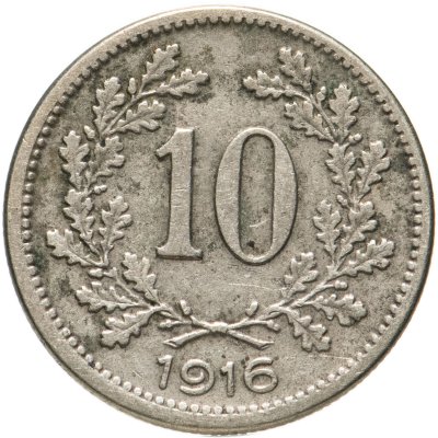 купить Австро-Венгрия 10 геллеров (heller) 1916, монета для Австрии