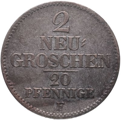 купить Германия, Саксония 2 новых гроша 1854