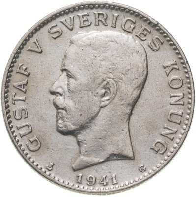 купить Швеция 1 крона (krona) 1941
