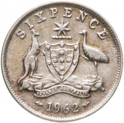 купить Австралия 6 пенсов (pence) 1962