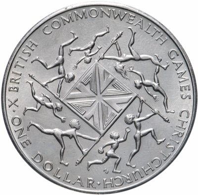купить Новая Зеландия 1 доллар (dollar) 1974 "X Британские Игры Содружества"