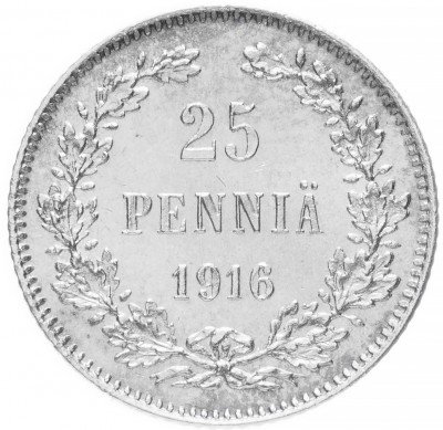 купить 25 пенни 1916 S, монета для Финляндии