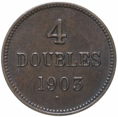 купить Гернси 4 дубля (doubles) 1903