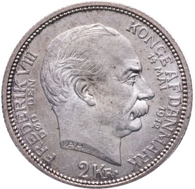 купить Дания 2 кроны (kroner) 1912 смерть Фредерика VIII и вступление на престол Кристиана X