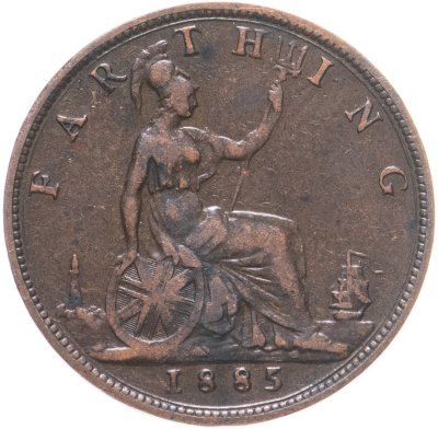 купить Великобритания 1 фартинг (farthing) 1885