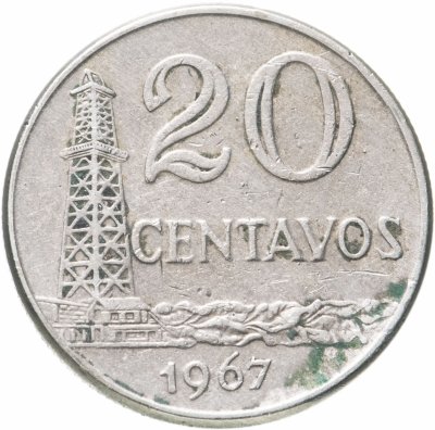 купить Бразилия 20 сентаво (centavos) 1967