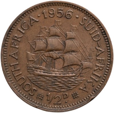 купить Южная Африка (ЮАР) 1 пенни (penny) 1958 с портретом Королевы Елизаветы II