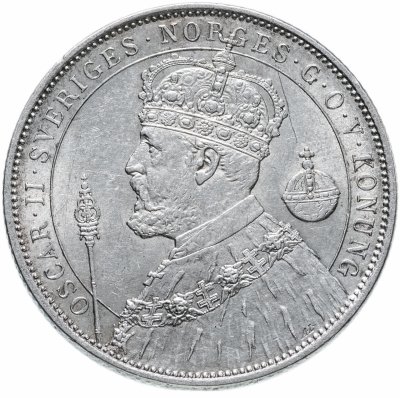 купить Швеция 2 кроны 1897 "25-летие правления Оскара II"
