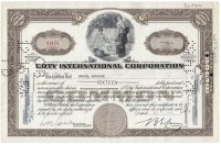 купить Акция США COTY INTERNATIONAL CORPORATION 1939- 1940 гг.