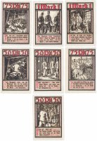 Купить Германия (Вестфалия: Бохум) набор из 7 нотгельдов 1921 (127.1b/B1)