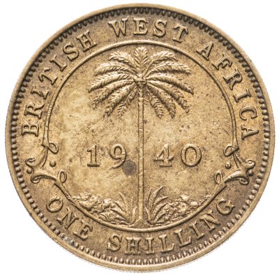 купить Британская Западная Африка 1 шиллинг (shilling) 1940