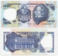 купить Уругвай 50 песо 1987 Pick 61d