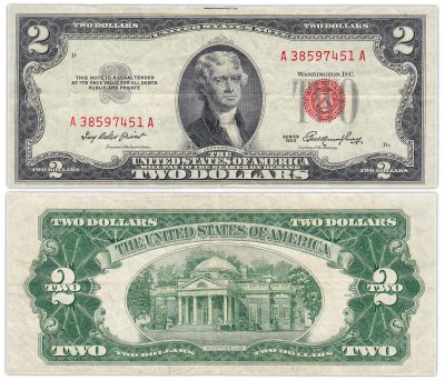 купить США 2 доллара 1953 series 1953 (Pick 380)