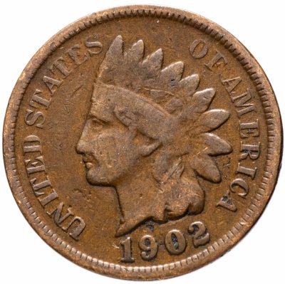 купить США 1 цент (cent) 1902 Indian Head Cent