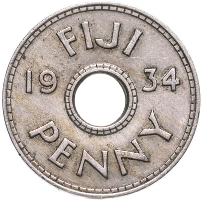 купить Фиджи 1 пенни (penny) 1934-1936, случайный год