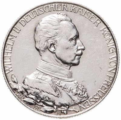 купить Германия (Империя) 2 марки (mark) 1913 25 лет правлению Вильгельма II