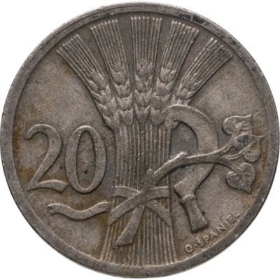 купить Чехословакия 20 геллеров (haleru) 1927