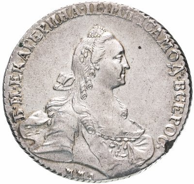 купить 1 рубль 1768 ММД-EI широкий портрет стандартного рисунка