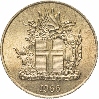 купить Исландия 2 кроны 1966