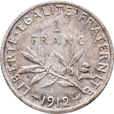купить Франция 1 франк (franc) 1912
