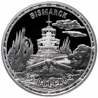 Купить Соломоновы острова 25 долларов 2005 "Легендарные боевые корабли - Bismark ("Бисмарк"), флот Германии"