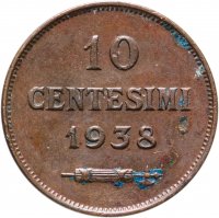 купить Сан-Марино 10 чентезимо 1938