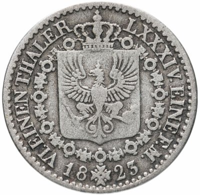 купить Пруссия 1/6 талера 1823 А
