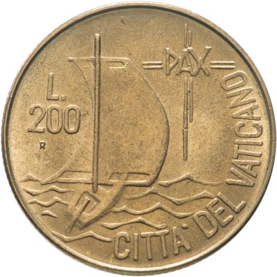 купить Ватикан 200 лир (lire) 1984 "Год мира"