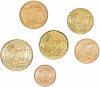 Купить Германия набор монет от 1 до 50 евро центов 2002 G (6 штук)