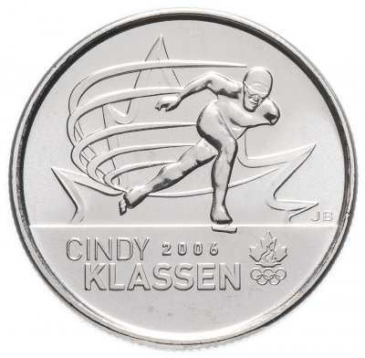 купить Канада 25 центов (квотер, quarter dollar) 2009 "Синди Классен - шестикратный призёр Олимпийских игр"