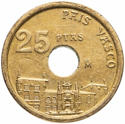 купить Испания 25 песет (pesetas, ptas) 1993 "Страна Басков"