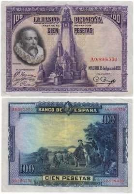 купить Испания 100 песет 1928 (Pick 76)