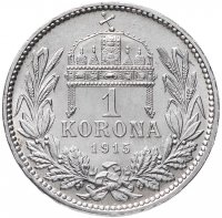 Купить Австро-Венгрия 1 крона 1915, монета для Австрии